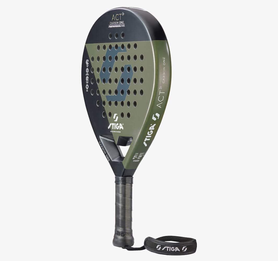 STIGA Padel Racket ACT - Black/Olive Green