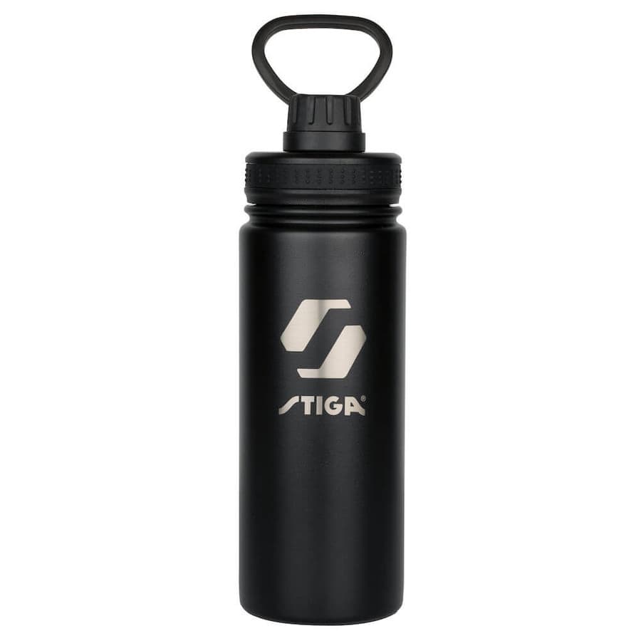 STIGA Water Bottle Steel Black - 550ML - 550ML