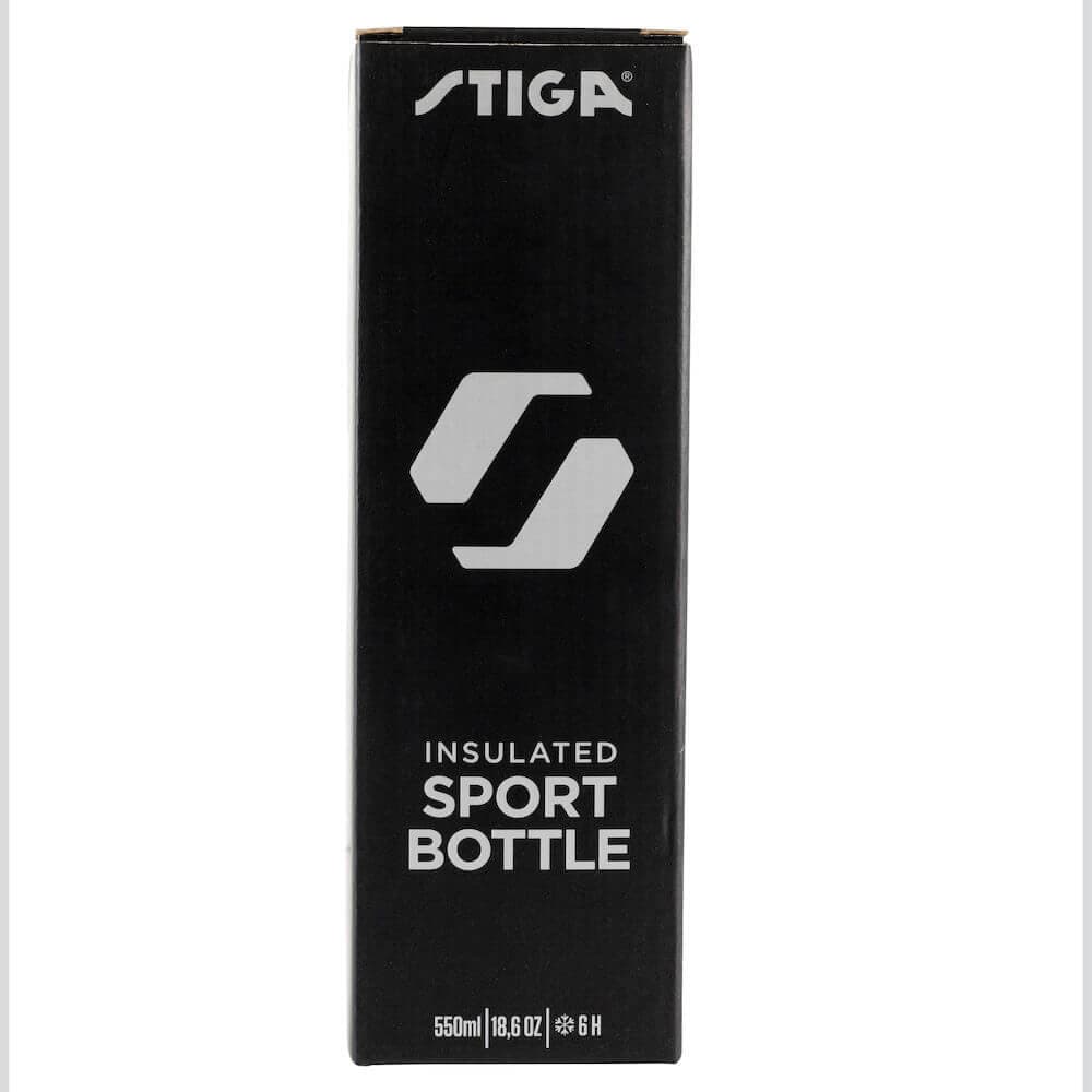 STIGA Water Bottle Steel Black - 550ML - 550ML