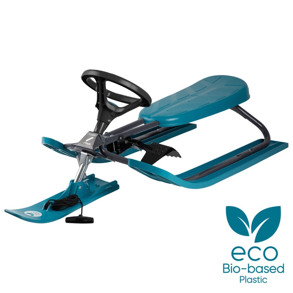 STIGA SNOWRACER® Iconic Bio Graphite Grey/Aqua - Grey/Aqua Bio